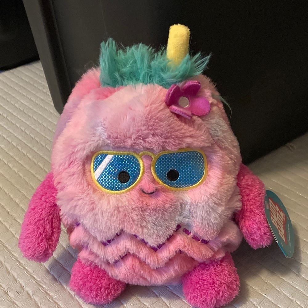 Pink and Blue Plush Toy bum bumz pineapple
